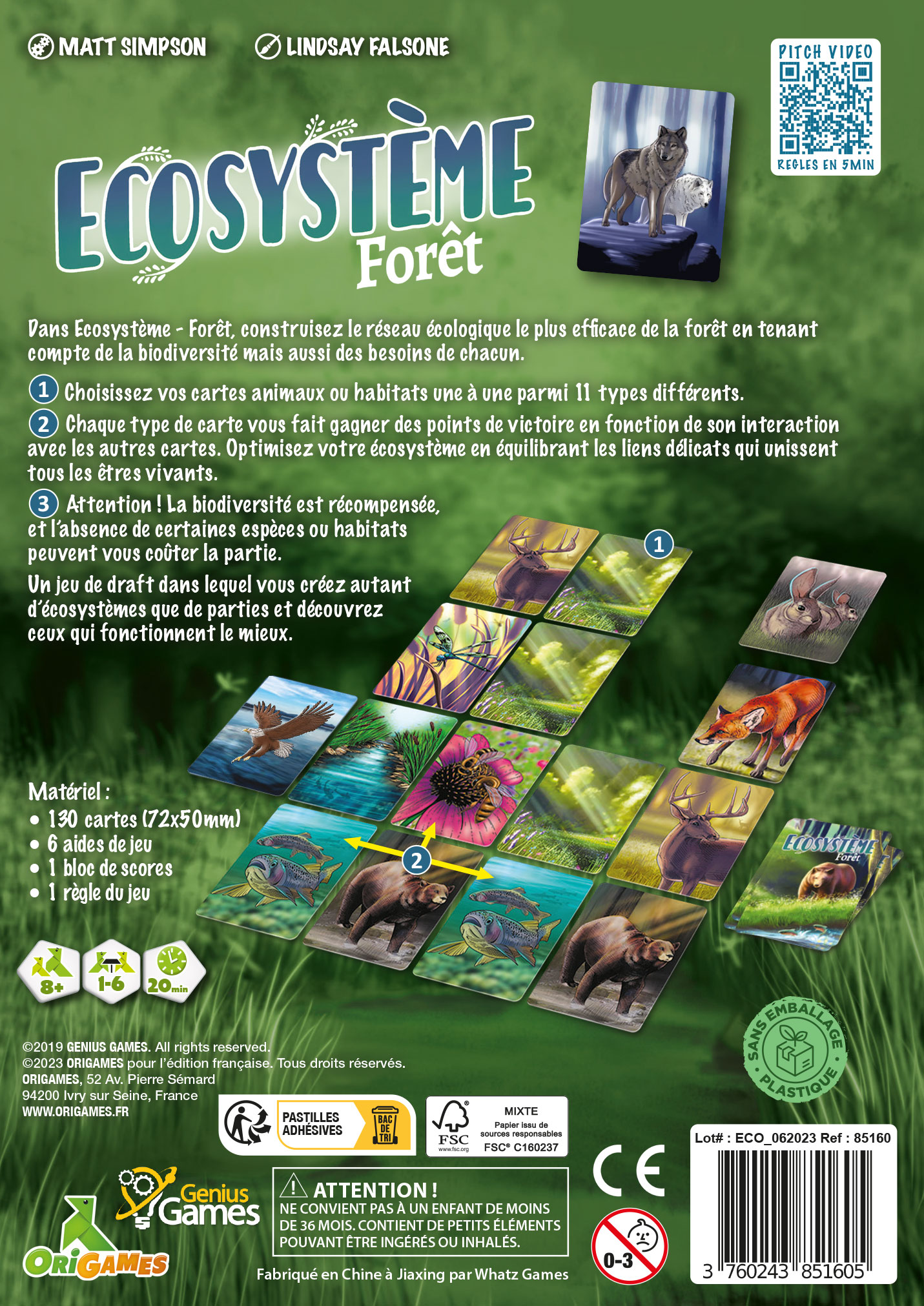 Écosystème – Forêt – Origames